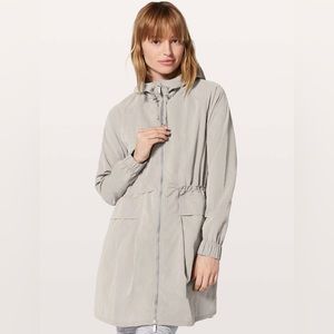 lululemon athletica Gray Hooded Jacket